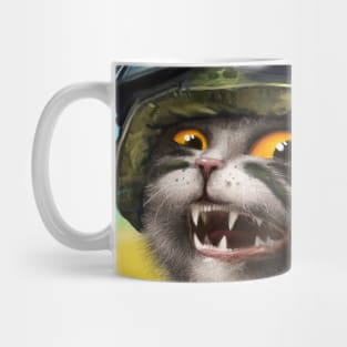 Ukrainian cat warrior Mug